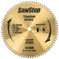 Tct Saw Blade 254mm X 80t X 16mm Cross Cut Titanium Series